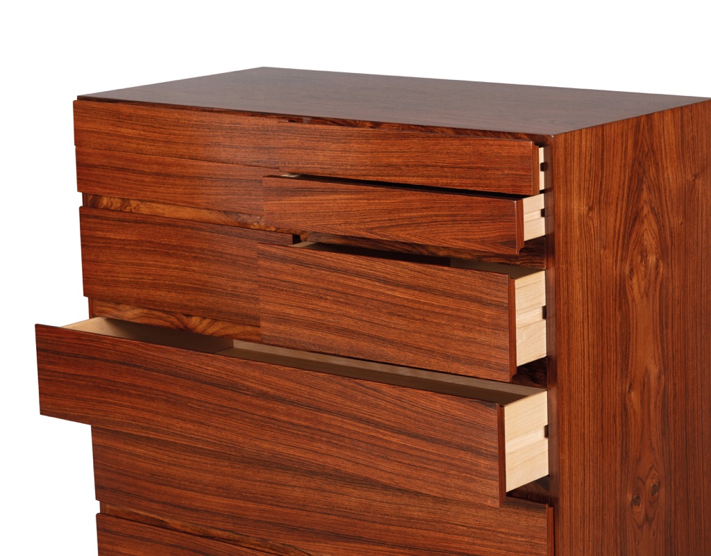 Arne Wahl Iversen Chest of Drawers Vinde Mobelfabrik Brazilian Rosewood Tallboy Denmark 1960s