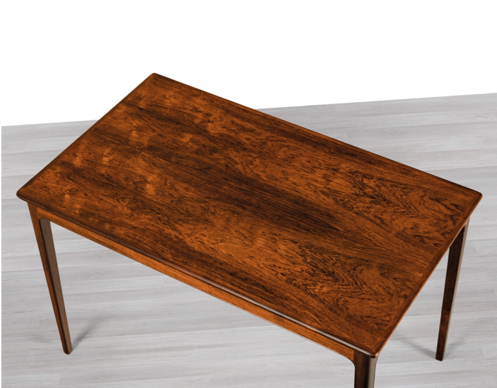 Coffee Table Danish Vintage 1960s Mid Century Modern Brazilian Rosewood Original Scandinavian Console Occasional Restored