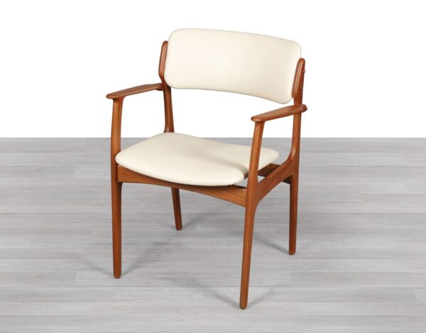 Erik Buch Model 50 Carver Dining Chair Teak O.D. Mobler Oddense Mobelfabrik