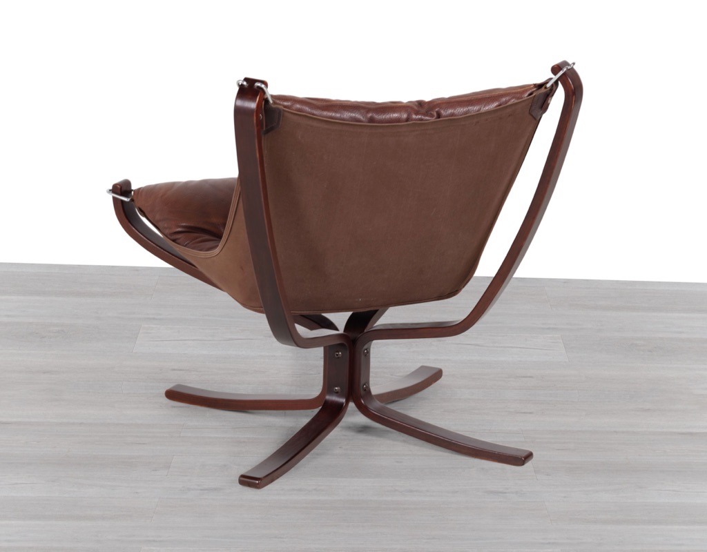 Falcon Chair Superstar Armchair Lowback Sigurd Ressell Genega Mobler Original Mid Century Modern Danish 1970 Vintage Imported Scandinavian design Vatne Mobler Canvas