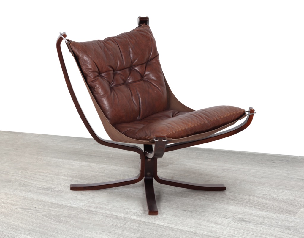 Falcon Chair Superstar Armchair Lowback Sigurd Ressell Genega Mobler Original Mid Century Modern Danish 1970 Vintage Imported Scandinavian design Vatne Mobler Patina