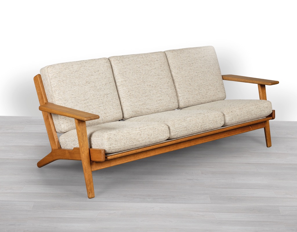 Hans J. Wegner GE290 Plank Sofa Getama Denmark 1953 European Oak