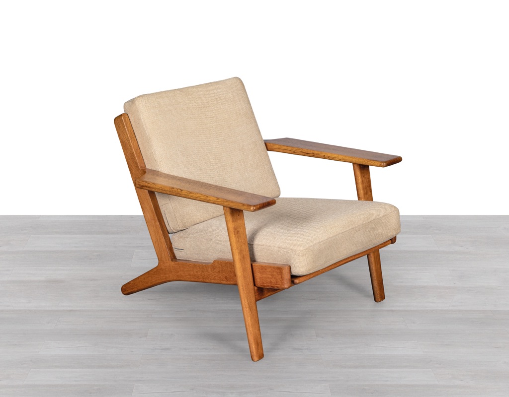 Hans J. Wegner GE290 Plank Armchair Getama Denmark European Oak