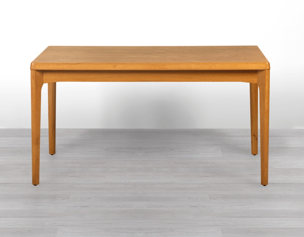 Henning Kjaernulf Dining Table Mid Century Modern Danish 1960s European Oak Extension Draw Leaf Vejle Stole Mobelfabrik Vintage 8 seater