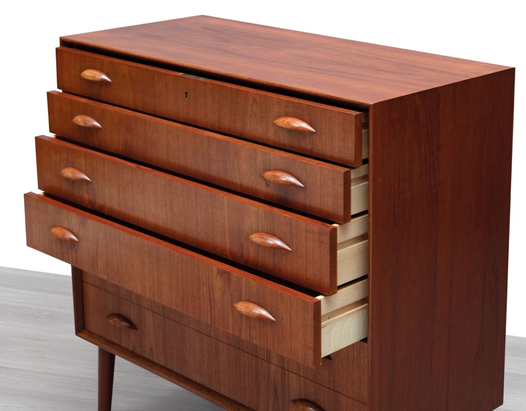 Johannes Sorth Chest of Drawers Nexo Danish 1960s Mid Century Modern Tallboy