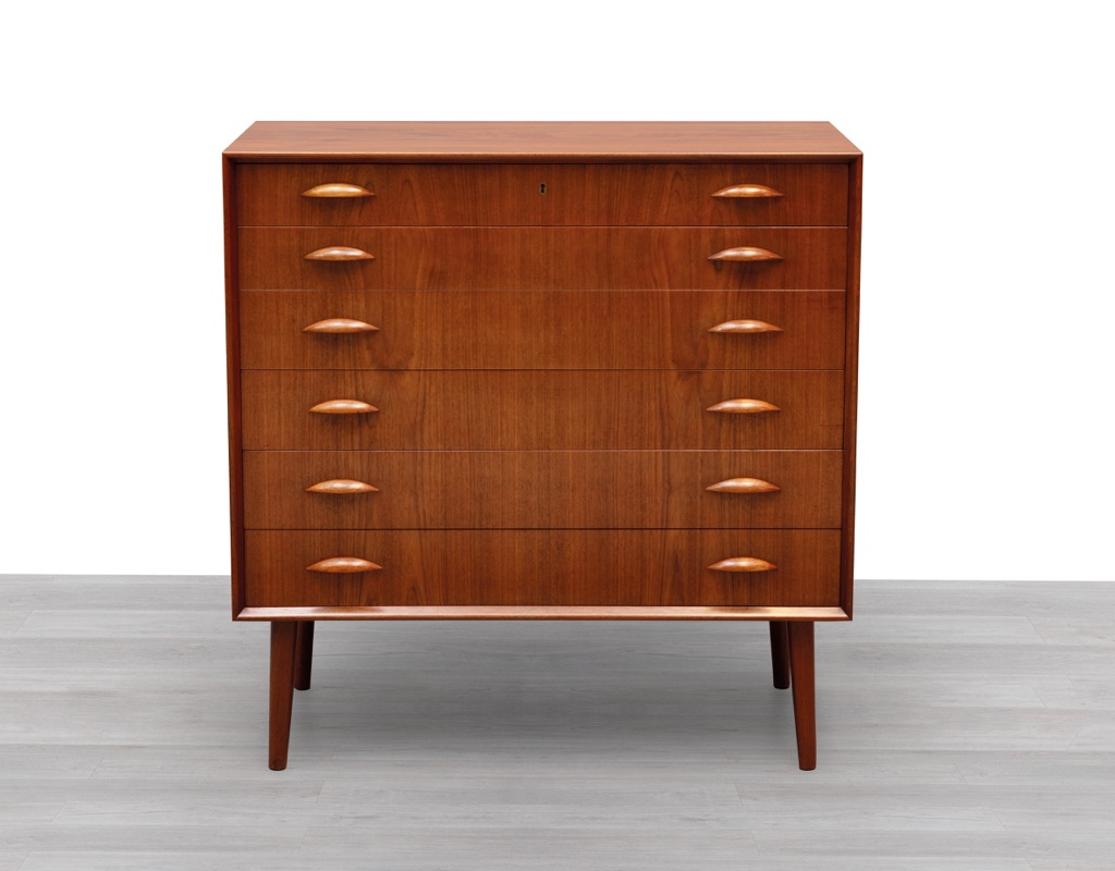 Johannes Sorth Chest of Drawers Nexo Danish 1960s Mid Century Modern Tallboy