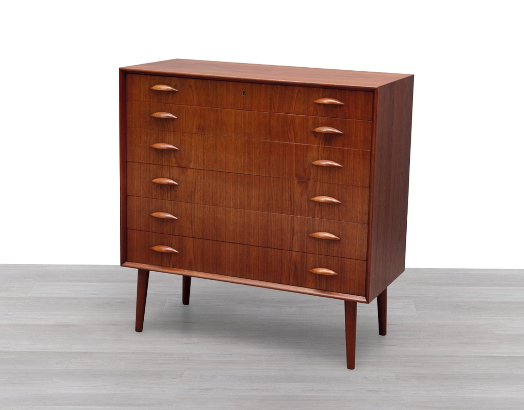 Johannes Sorth Chest of Drawers Nexo Danish 1960s Mid Century Modern Tallboy