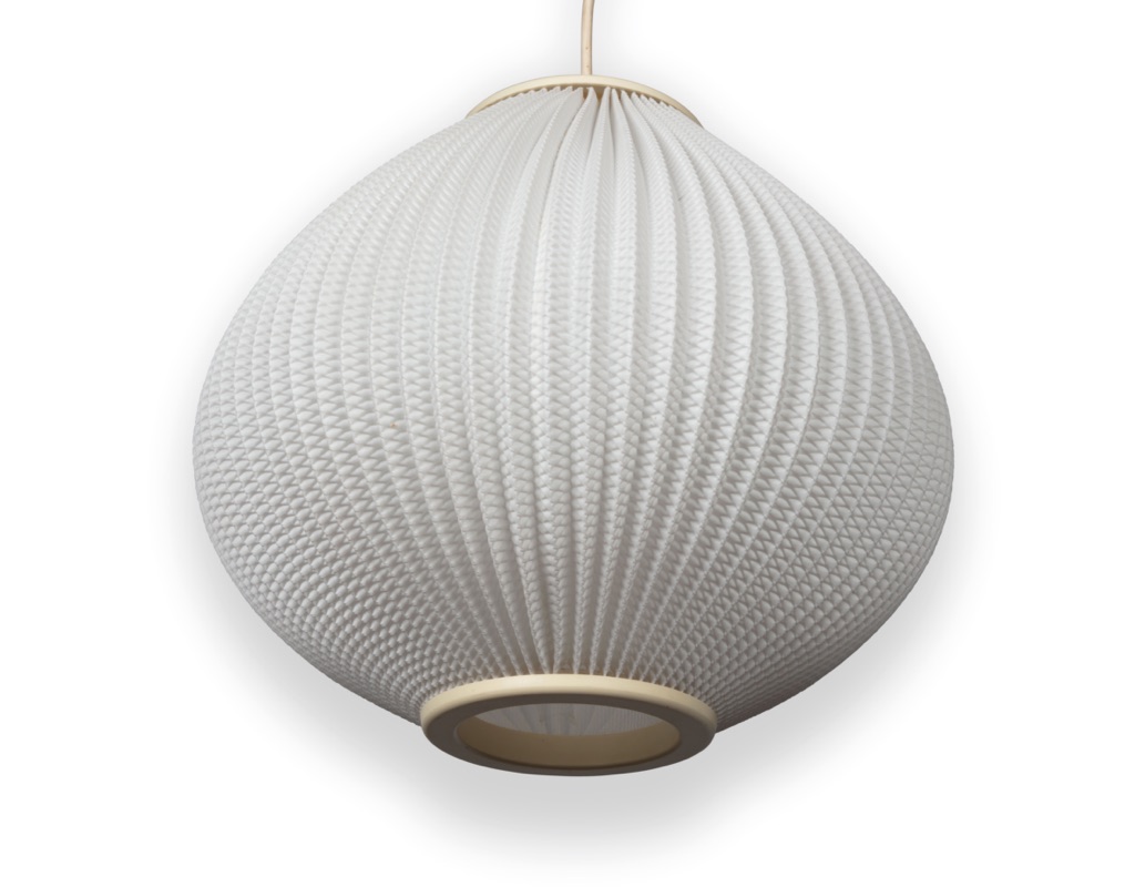 Lars Eiler Schioler Pearl Pendant Light Shade Hoyrup light Danish 1960s Mid Century Modern Scandinavian Vintage Lighting Ball White