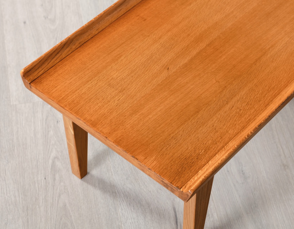 Mid century modern bedside tables cabinet Danish vintage Borge Mogensen 1960 imported European oak furniture for bedroom occasional tables 1960 stool