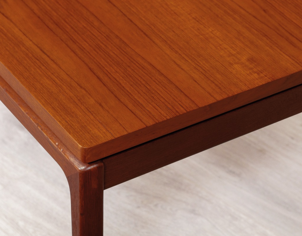 Mid century modern Danish Ole Wanscher coffee table model Senator Vintage Denmark 1960s France & Son in teak Scandinavian design original imported lounge room furniture corner