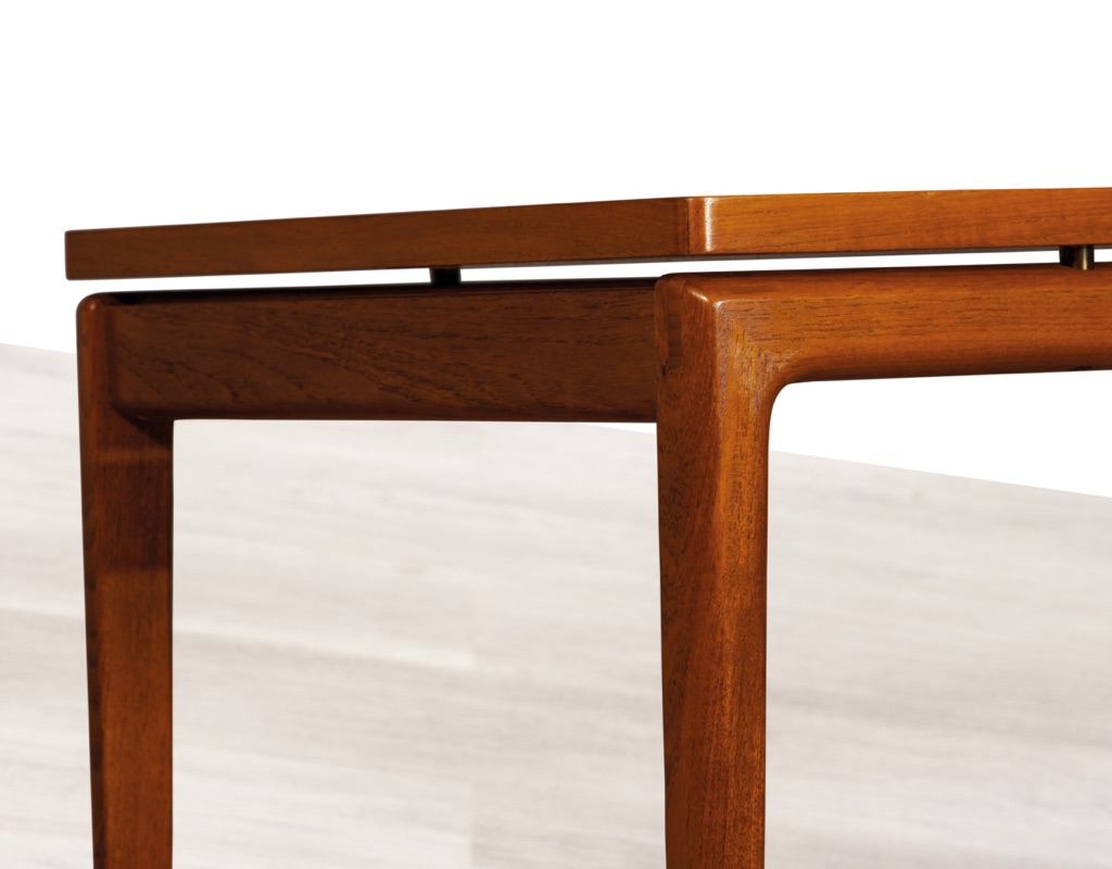 Mid century modern Danish Ole Wanscher coffee table model Senator Vintage Denmark 1960s France & Son in teak Scandinavian design original imported lounge room furniture floating top