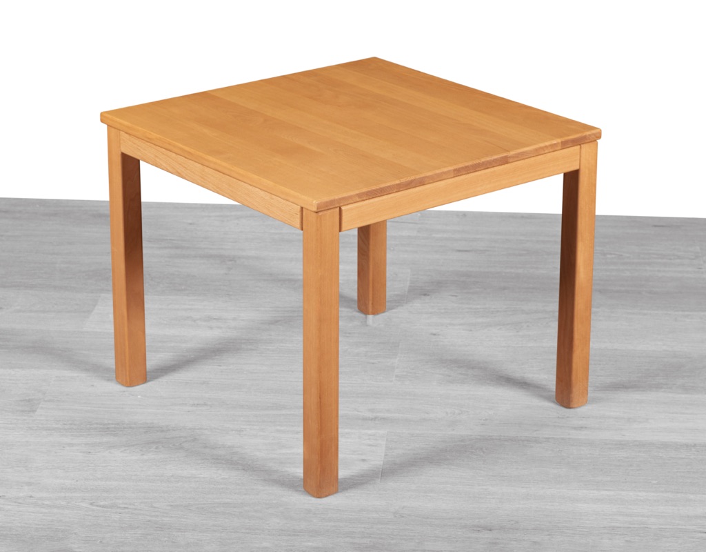 Mid century modern Danish vintage coffee occasional table Haslev Mobler Mobelsnedkeri in solid beechwood