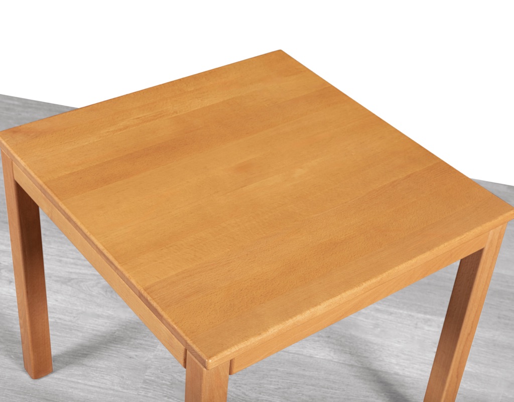 Mid century modern Danish vintage coffee occasional table Haslev Mobler Mobelsnedkeri in solid beechwood patina
