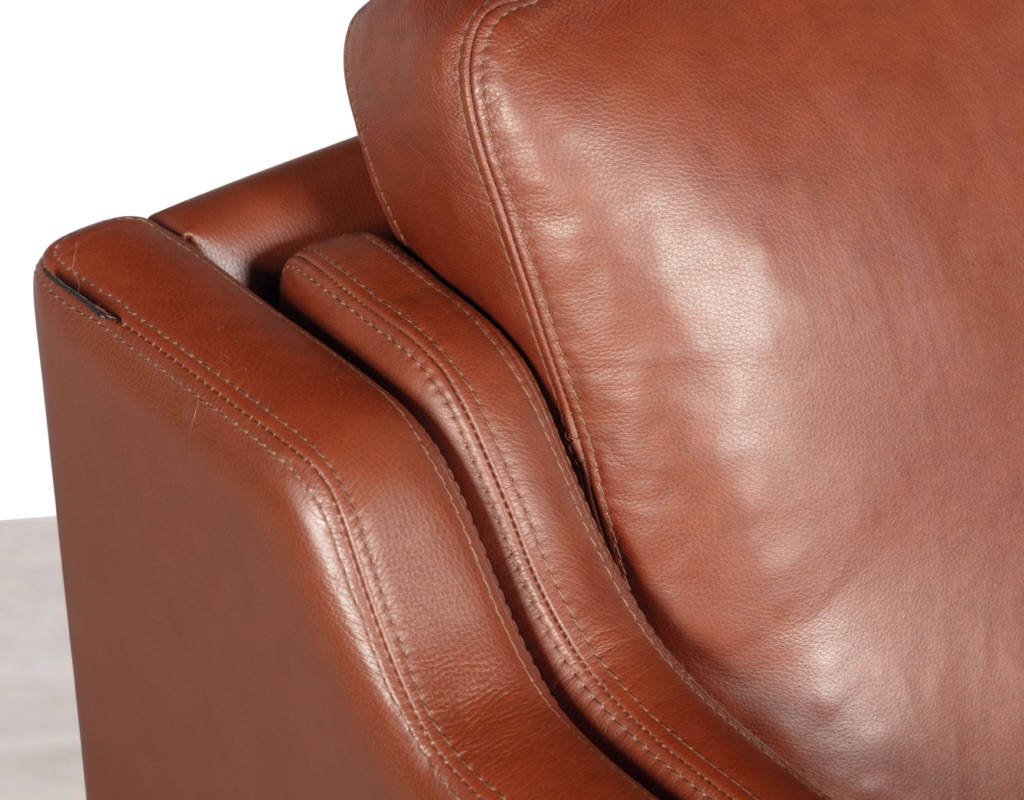 Mid century modern couch sofa Danish vintage Mogens Hansen leather 2 seater by Skalma other seating by Skipper Borge Mogensen design Stouby original Scandinavian imported seating patina beech frame back sofa cognac colour