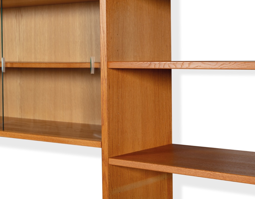 Hans J. Wegner Mid Century Modern RY100 Shelving System RY100 RY Mobler Bookshelf European oak vintage storage 1960 Scandinavian modular steel feet adjustable shelving heights