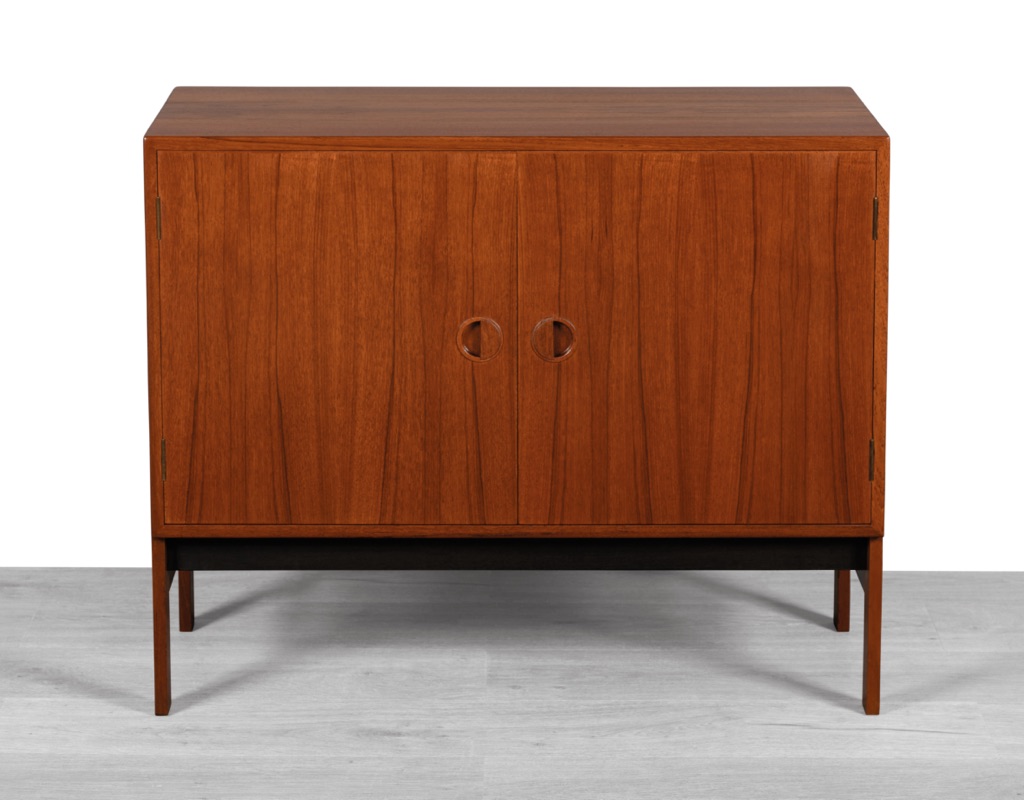 Mid century modern Danish 1960s stereo hifi cabinet Rud Thygesen and Johnny Sorensen for Hansen & Guldborg vintage record storage