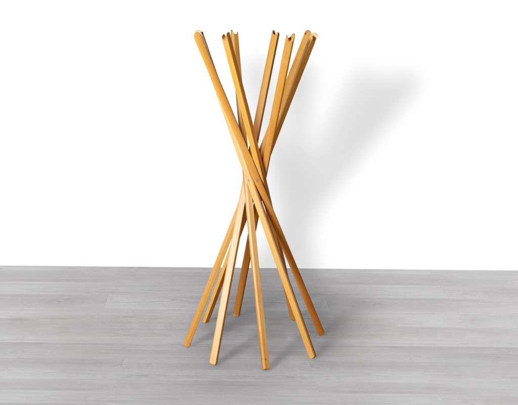Italian 1970s Sciangai Folding Coat Stand Jonathan De Pas, Donato D’Urbino and Paolo Lomazzi Zanotta