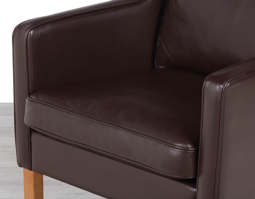 Skipper Armchair Danish Mid Century Modern Vintage Leather Stouby Mogens Hansen Design Scandinavian Seating Borge Mogensen Club Chair