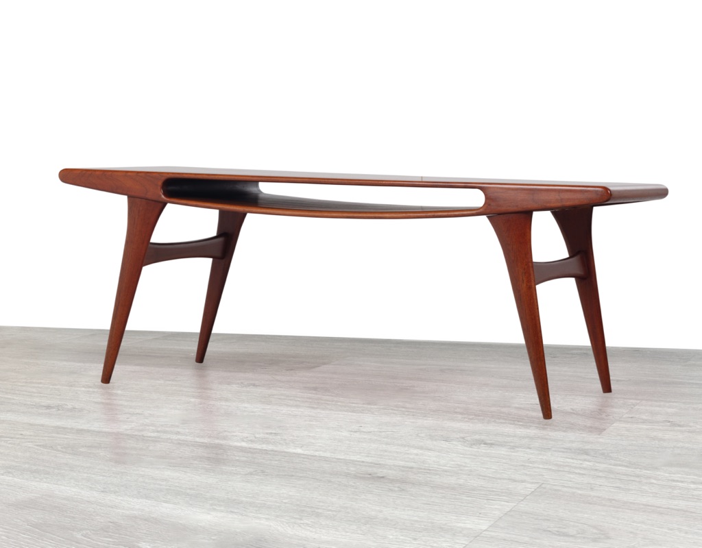 Smile Coffee Table Johannes Andersen CFC Silkeborg Oman Jun Gunni Danish Vintage 1960s Mid Century Modern Lounge room furniture Melbourne mouth