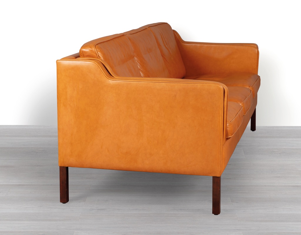 Danish Vintage 3 Seater Sofa Couch Stouby Furniture