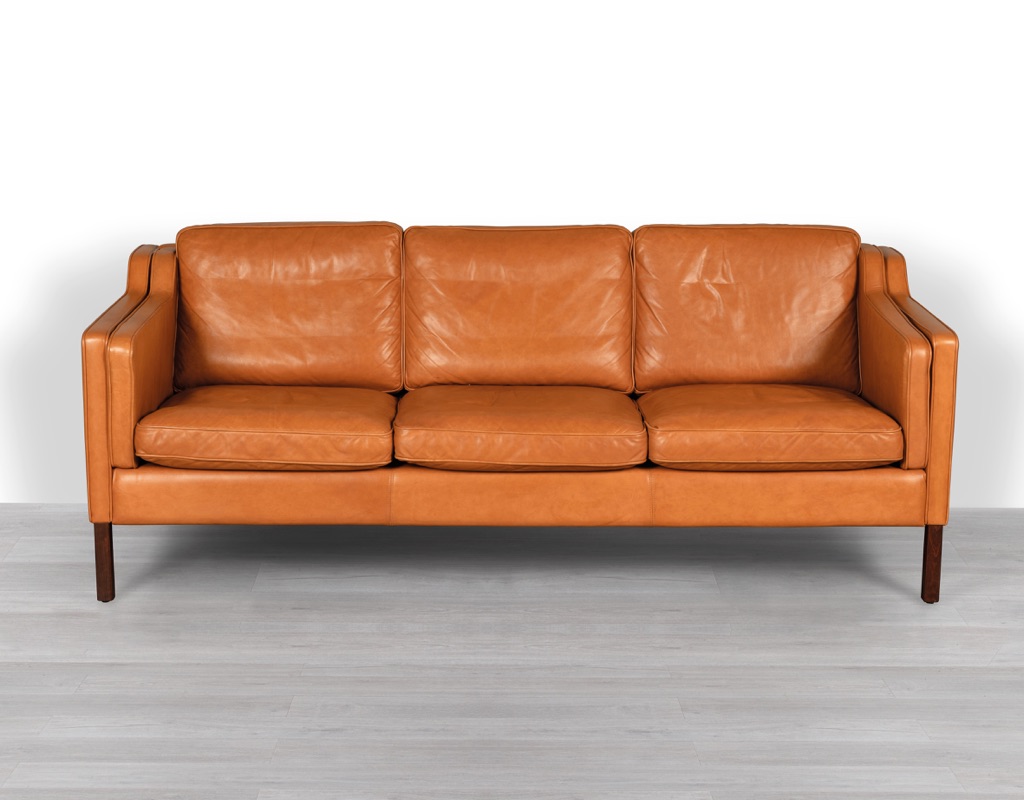 Danish Vintage 3 Seater Sofa Couch Stouby Furniture