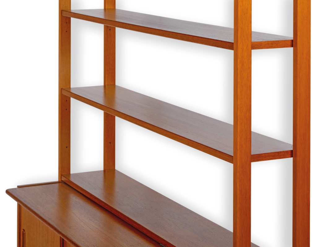 Swedish 1960s Bookcase Bookshelf Bengt Ruda Kurt Ostervig Teak Vintage Pull Out Desk Shelf Ikea Mid Century Modern Freestanding Room Divider Shelving