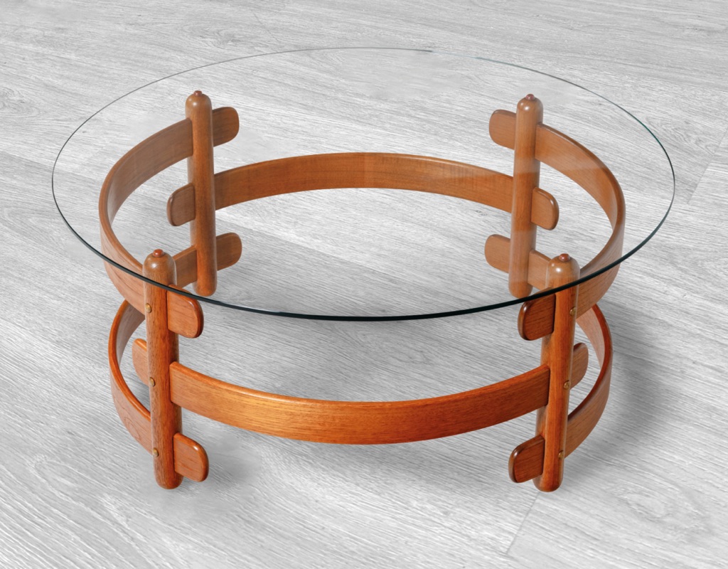 T.H. Brown Zodiac Coffee Table 1960s Australian Adelaide Mid Century Modern Lounge Room Furniture Sofa Round Table