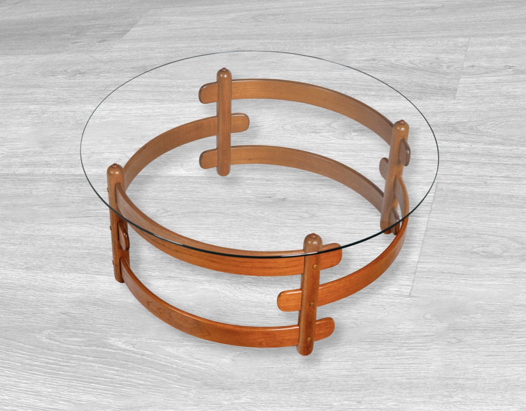 T.H. Brown Zodiac Coffee Table 1960s Australian Adelaide Mid Century Modern Lounge Room Furniture Sofa Round Table SA