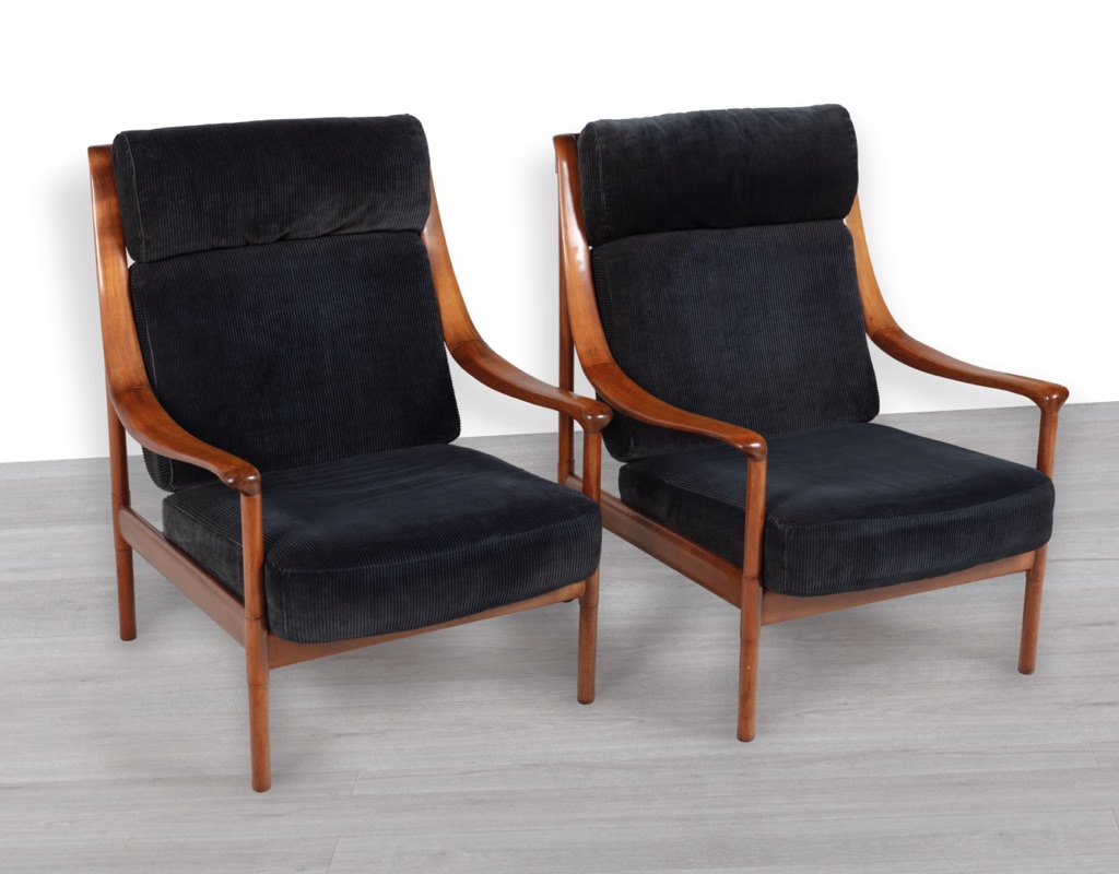 Antimott Armchair Wilhelm Knoll German 1950s Cherrywood Wilhelm Knoll Germany Mid Century Modern Seating
