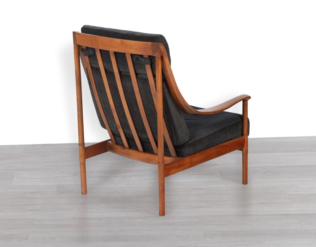 Antimott Armchair Wilhelm Knoll German 1950s Cherrywood Wilhelm Knoll Germany Mid Century Modern Seating Highback Chair